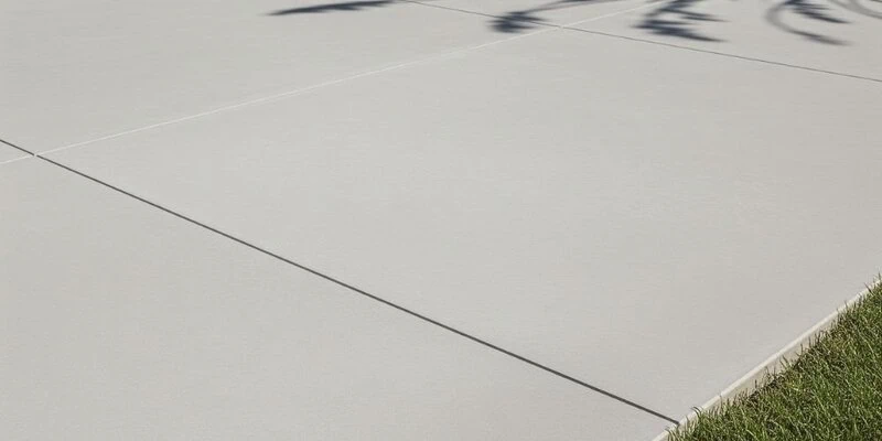 Concrete sidewalk with a clean, smooth finish